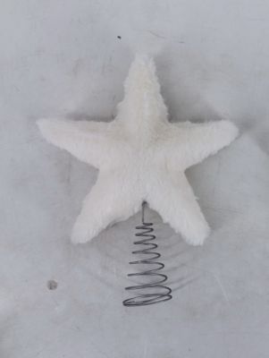 Cimier étoile peluche blanche 20cm Feeric Light & Christmas