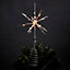 Cimier étoile pour sapin de Noël en 3D LED intégrée blanc chaud l.19,5 x P.16 x H.32 cm
