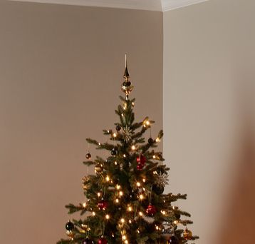 Cimier De Sapin De Noël - Décoration Sommet 28cm, Design Double Couche Vintage, Pour Intérieur/extérieur - 13