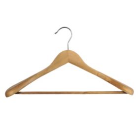 Cintre en bois beige Widy vernis L. 45 cm