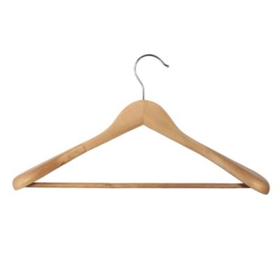 Cintre en bois beige Widy vernis L. 45 cm
