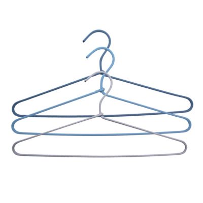 Cintre en tissu bleu Alas L. 40,5 cm vendu par 3 pièces