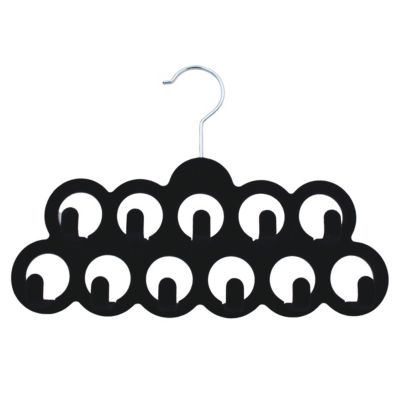 Cintre noir pour accessoires 11 crochets Velvet
