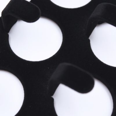 Cintre noir pour accessoires 11 crochets Velvet