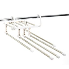 Cintre pour Pantalons "Multipostions" 45cm Blanc