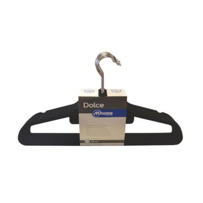 Cintres - EDM - Dolce - 42 cm - Velours anti-glisse - Lot de 10