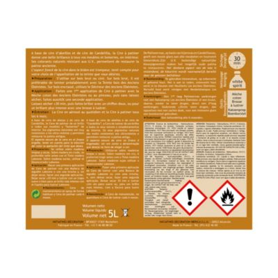 CIRE A PATINER 5L CHENE FONCE   - Les anciens ébénistes
