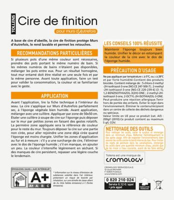 Cire acrylique Fibre de lin Murs d'autrefois 1,2Kg