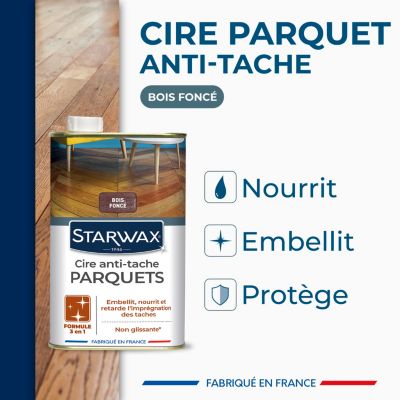 Cire Anti-Taches Incolore Parquet Starwax 1 L