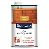 Cire antiquaire liquide bois ciré chêne clair Starwax 500ml