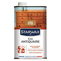 Cire antiquaire liquide bois ciré chêne moyen Starwax 500ml