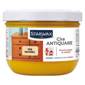 Cire antiquaire pâte bois ciré Starwax 375ml incolore
