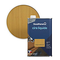 Cire liquide GoodHome pour meubles chêne traditionnel 500ml