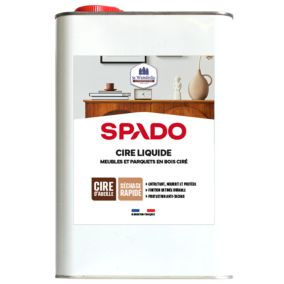 Cire liquide meubles et parquets en bois ciré Spado 5L