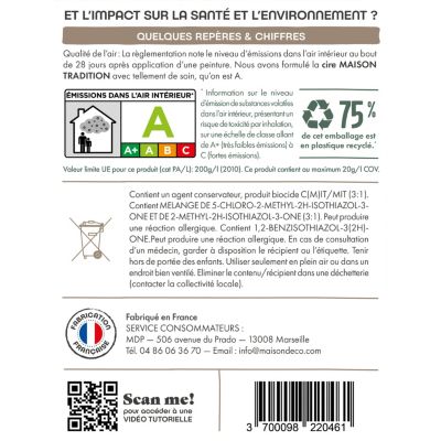 Cire Maison Déco Maison Tradition vignes 1L