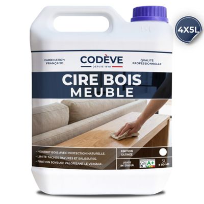 Cire Meubles Bois - 20 L   - Codeve Bois - Chêne moyen