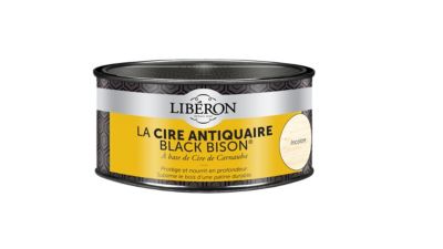 Cire pâte antiquaire black bison pour meubles Libéron incolore 500ml