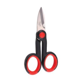 Ciseaux multi-usages en acier inoxydable. Rouge