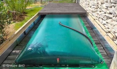Citerne souple 10000 litres (10 m3) - Forme Standard (5,82 m x 2,98 m x 0,90 m)