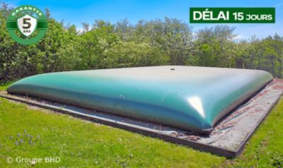 Citerne souple 30000 litres (30 m3) - Forme Standard (7,50 m x 5,17 m x 1,15 m)