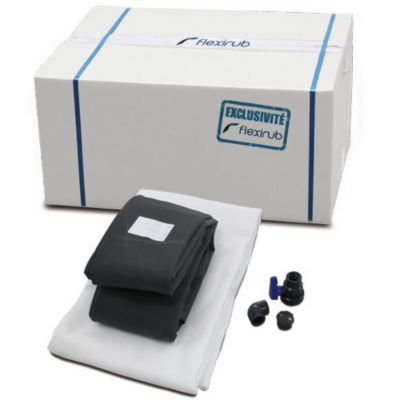 Citerne souple de récupération d'eau de pluie 5000L Flexirub coloris noir L.487 x l.251 x H.50 cm