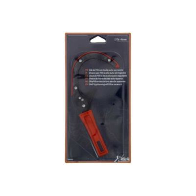 Clé auto-serrante XLTECH pour filtre à huile Diam 76-96 mm acier 30 cm