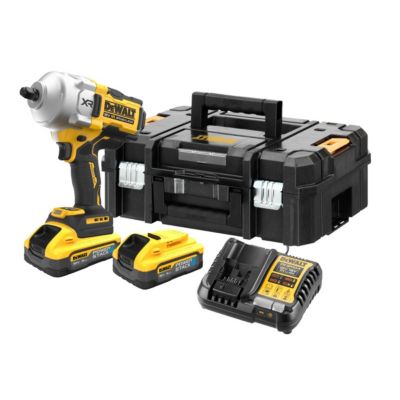 Clé à chocs 18V XR 1/2" DCF961H2T-QW - avec 2 batteries POWERSTACK 5 Ah, chargeur DCB1104 et coffret TSTAK