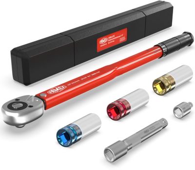 Clé Dynamométrique 1/2" - 30-210 Nm - Avec Douilles 17, 19, 21 Nm - FAMEX 10886-3-RS