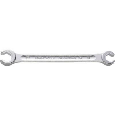 Clé polygonale double ouverte 10 x 11 mm 155 mm acier chromé modèle 41081011 conforme DIN 3118 ISO 3318