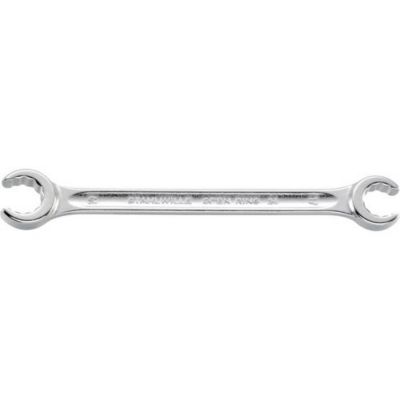 Clé polygonale double ouverte 24 x 27 mm 270 mm, alliage d'acier chromé, DIN 3118 ISO 3318