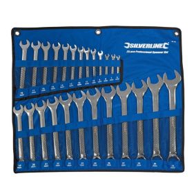 Clés Mixtes 25 pcs 6 - 32 mm - Ensemble Complet pour Mécanique - Outils Pratiques et Durables - Silverline