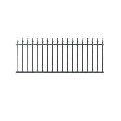 Clôture aluminium tradition travée style ferronnerie 2 m x H 76.5 cm Gris