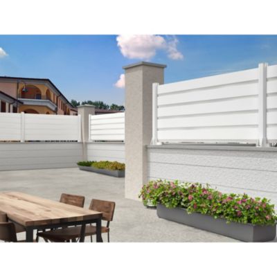 Clôture Brise-vue RAUM 1911x478mm (Blanc)