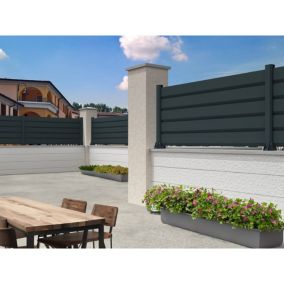 Clôture Brise-vue RAUM 1911x478mm (Gris anthracite)