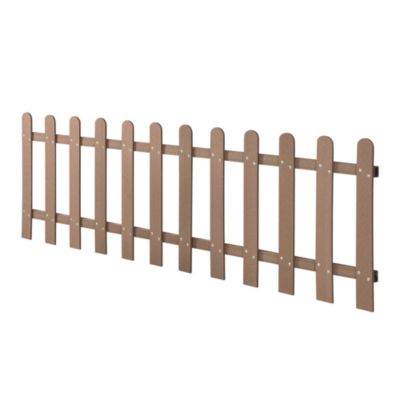 Clôture Décorative Grillage Bois Composite 200 x 60 cm Marron neu.holz