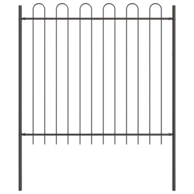 Clôture de jardin BOXTEL 7 pc 11,9 x 1,5 m Gris vidaXL