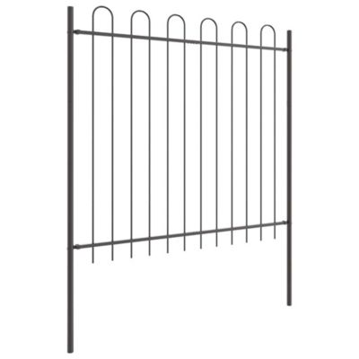 Clôture de jardin BOXTEL 7 pc 11,9 x 1,5 m Gris vidaXL
