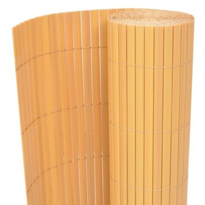 Clôture de jardin Double face PVC 90 x 300 cm Jaune vidaXL