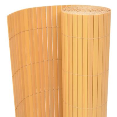 Clôture de jardin Double face PVC 90 x 500 cm Jaune vidaXL