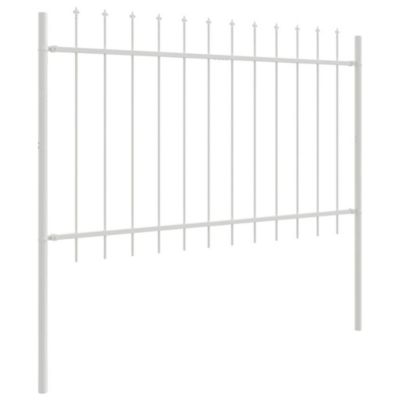 Clôture de jardin WOERDEN 5 pc 8,5 x 1,2 m Blanc vidaXL