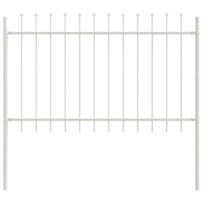 Clôture de jardin WOERDEN 5 pc 8,5 x 1,2 m Blanc vidaXL