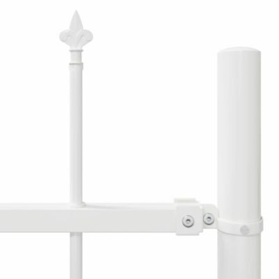 Clôture de jardin WOERDEN 5 pc 8,5 x 1,2 m Blanc vidaXL