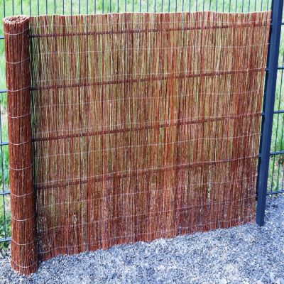 Clôture en osier  40m x 100cm I Brise-vue en osier I Brise-vue naturel Aquagart