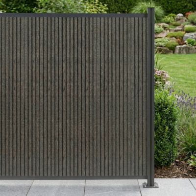 Clôture pare-vue Grassano 185 x 175 cm gris NEU.HOLZ