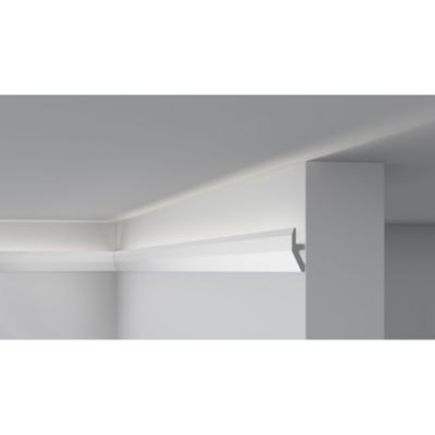 CL13 DECOFLAIR Profilé pour éclairage Polystyrène HD 55 x 18 x 2000 - 1 pièce