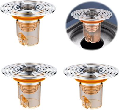 Clapet Anti Odeur, Clapet Anti Odeur Douche, 3 PièCes Douche Universelle Anti-Odeur Bonde, pour Salle De Bain, Jardin, Buanderie
