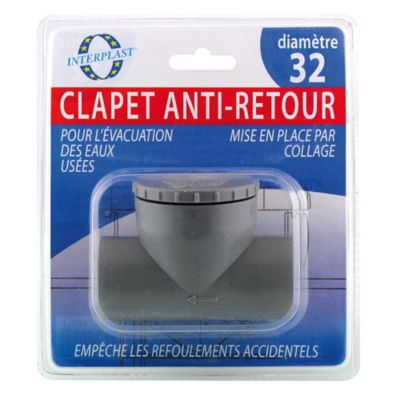 Clapet anti-retour PVC - diamètre 32 mm NICOLL
