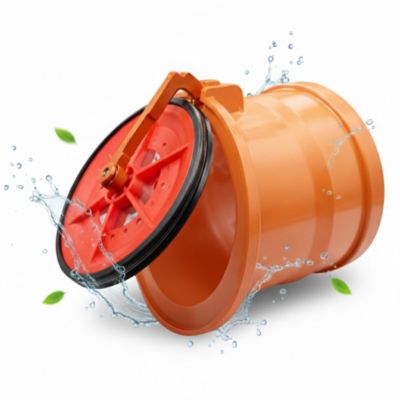 Clapet Anti-Retour diametre 100 mm, Stop Odeurs, Nuisibles (rats) et Inondations, Clapet de Nez à Coller en PVC & Inox