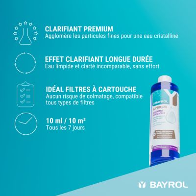 Clarifiant piscine Superklar 0,5L Bayrol