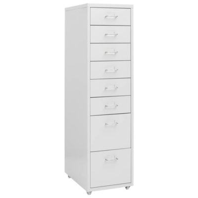 Classeur mobile Gris 28x41x109 cm Métal vidaXL